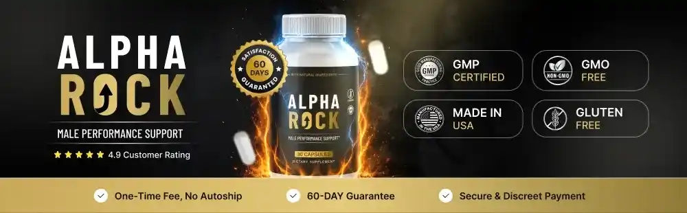 AlphaRock Ingredients Label — All 8 Supplement Facts